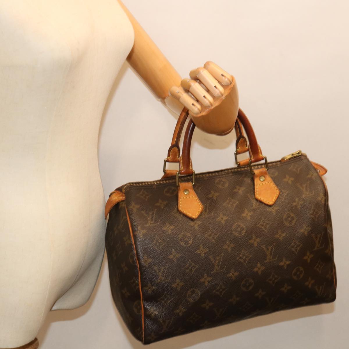 LOUIS VUITTON Monogram Speedy 30 Hand Bag M41526 LV ki4388