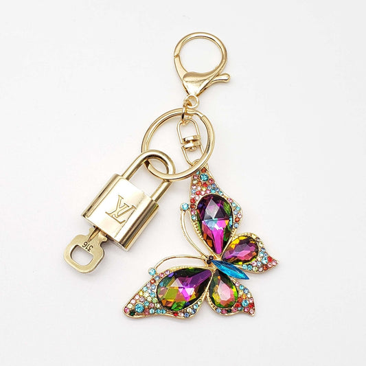 100% Louis Vuitton Lock and Key with Unbranded Keychain, Keycharm, Bagcharm