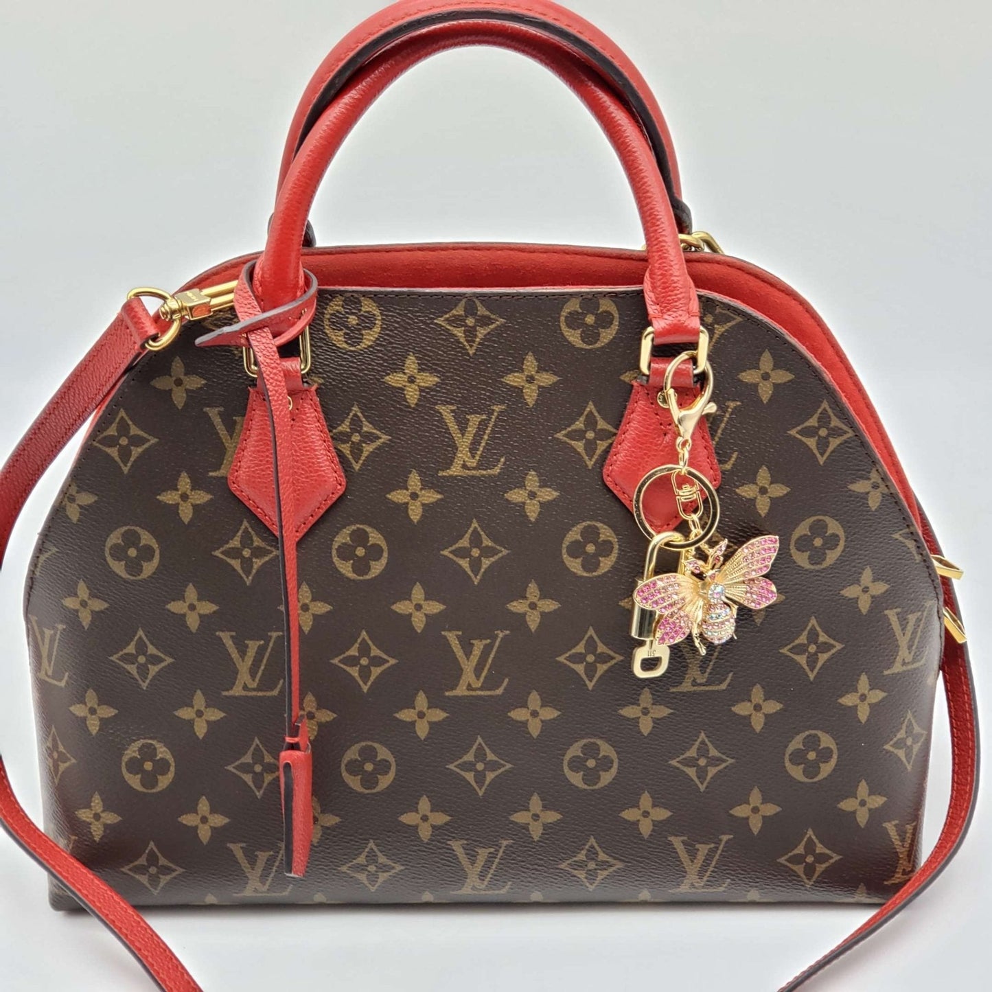 100% Louis Vuitton Lock and Key with Unbranded Keychain, Keycharm, Bagcharm