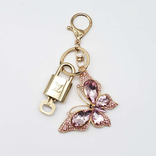 100% Louis Vuitton Lock and Key with Unbranded Keychain, Keycharm, Bagcharm