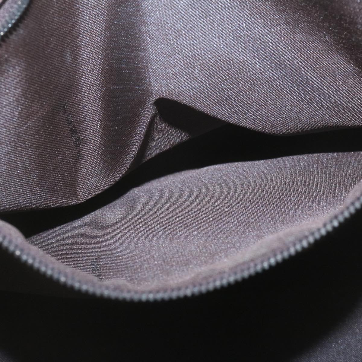 FENDI Zucca Canvas Hand Bag Brown Black 34668