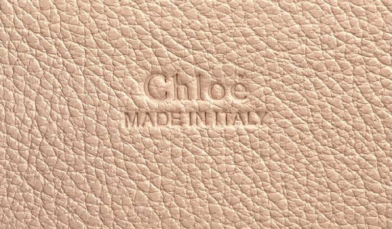 CHLOÉ Edith small leather tote flesh color