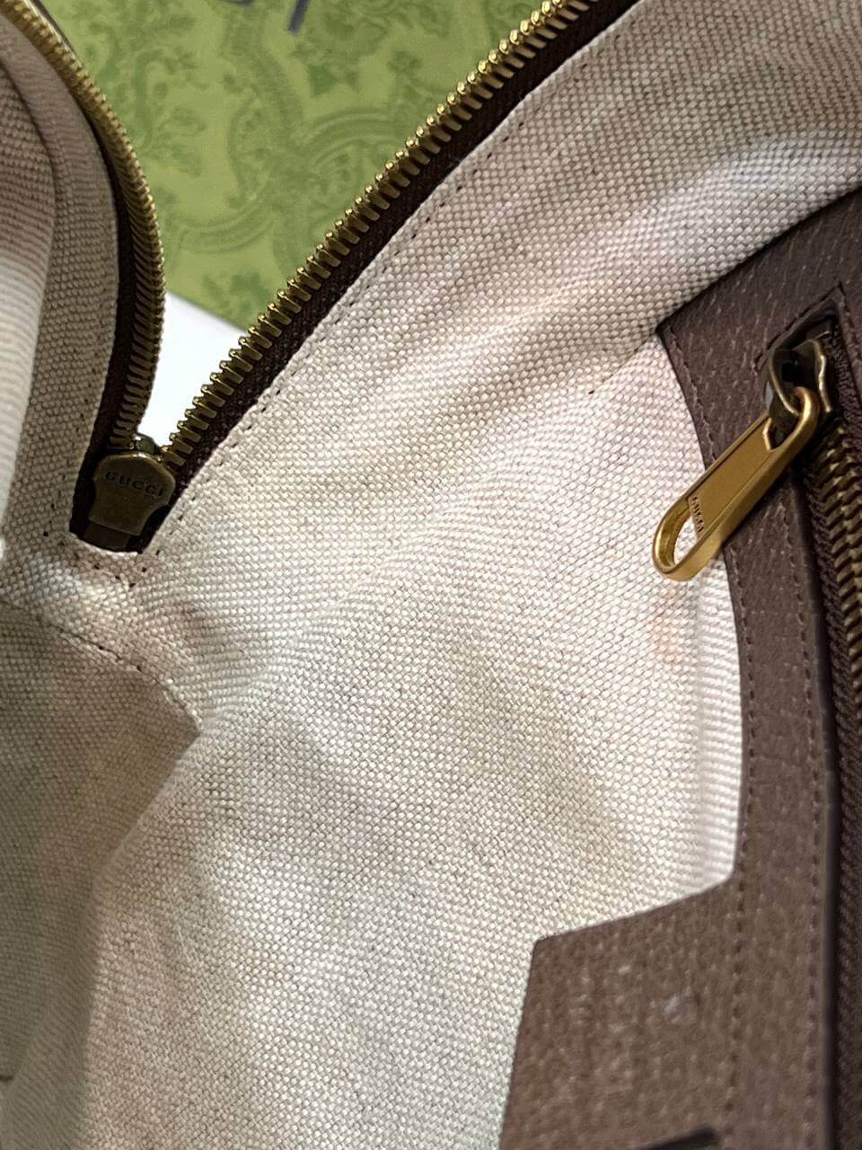 Ophidia GG small backpack beige