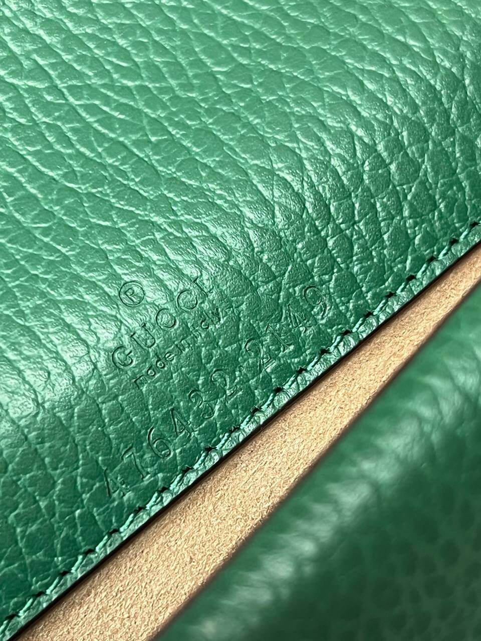 Dionysus leather mini bag green