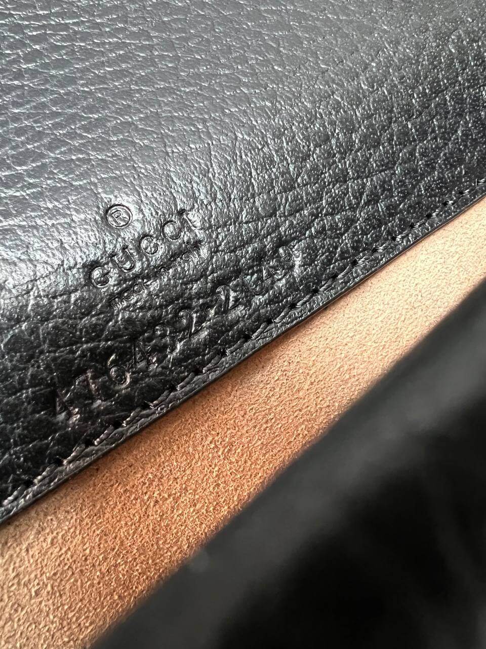 Dionysus leather mini bag black