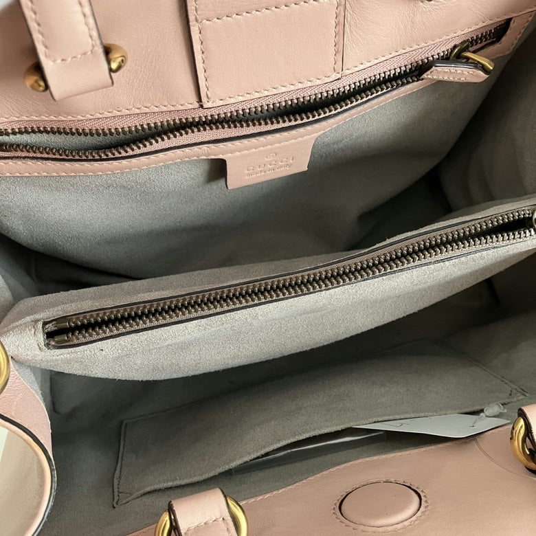 Gucci GG Marmont Matelasse Leather Small Tote Bag Pink