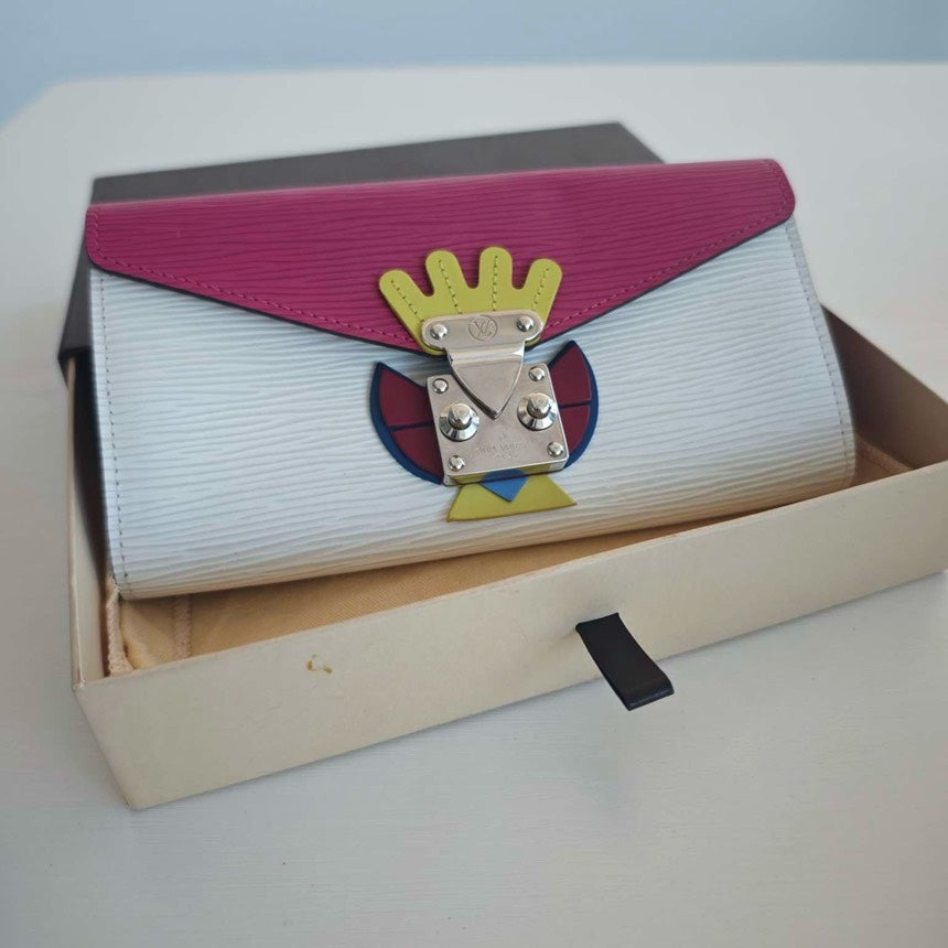 Louis Vuitton Twist Epi Multicolor Wallet with Box