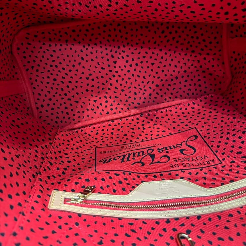 Louis Vuitton Neverfull MM Yayoi Kusama Red Monogram Tote