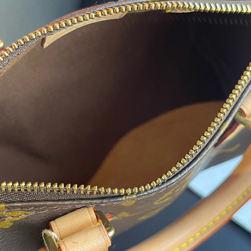 Louis Vuitton Speedy Nano Monogram Canvas Brown 16x10x7 Handbag