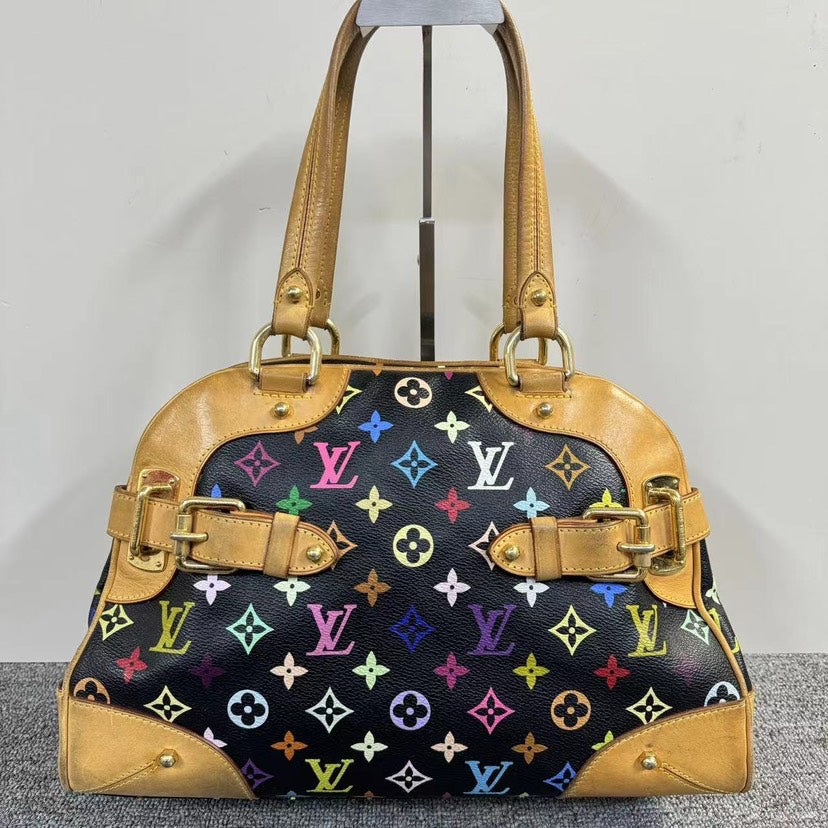 Louis Vuitton Multicolor Black Canvas Bag
