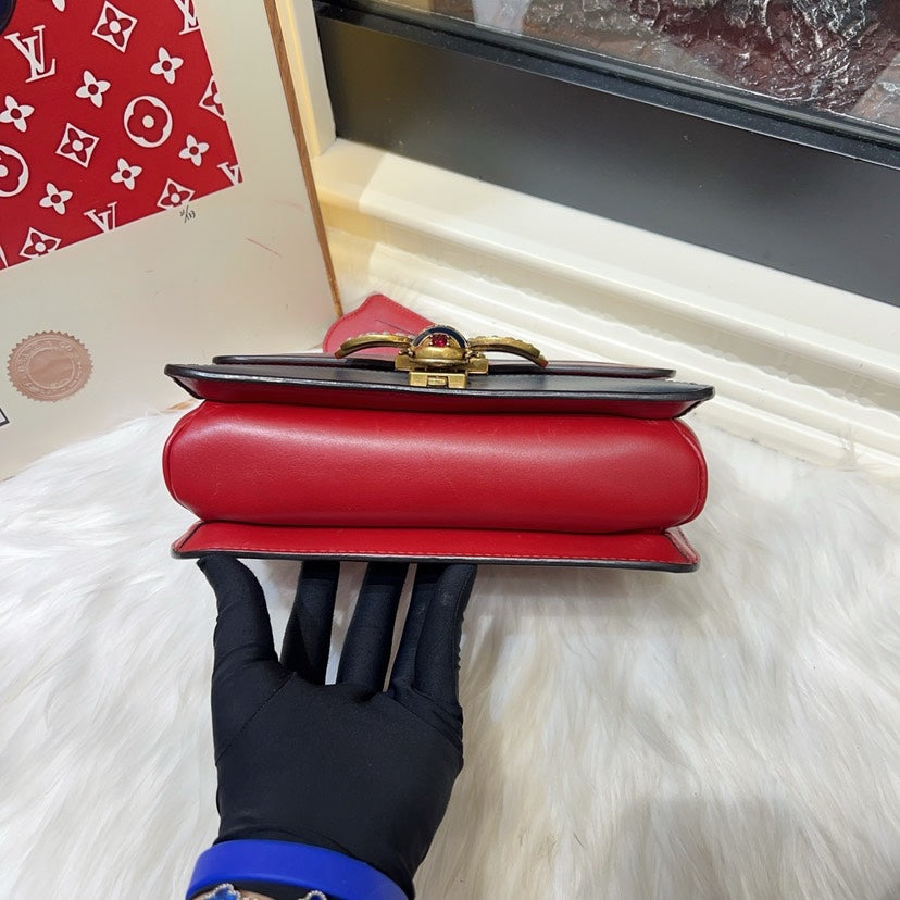 Gucci Queen Margarita Red White Bag