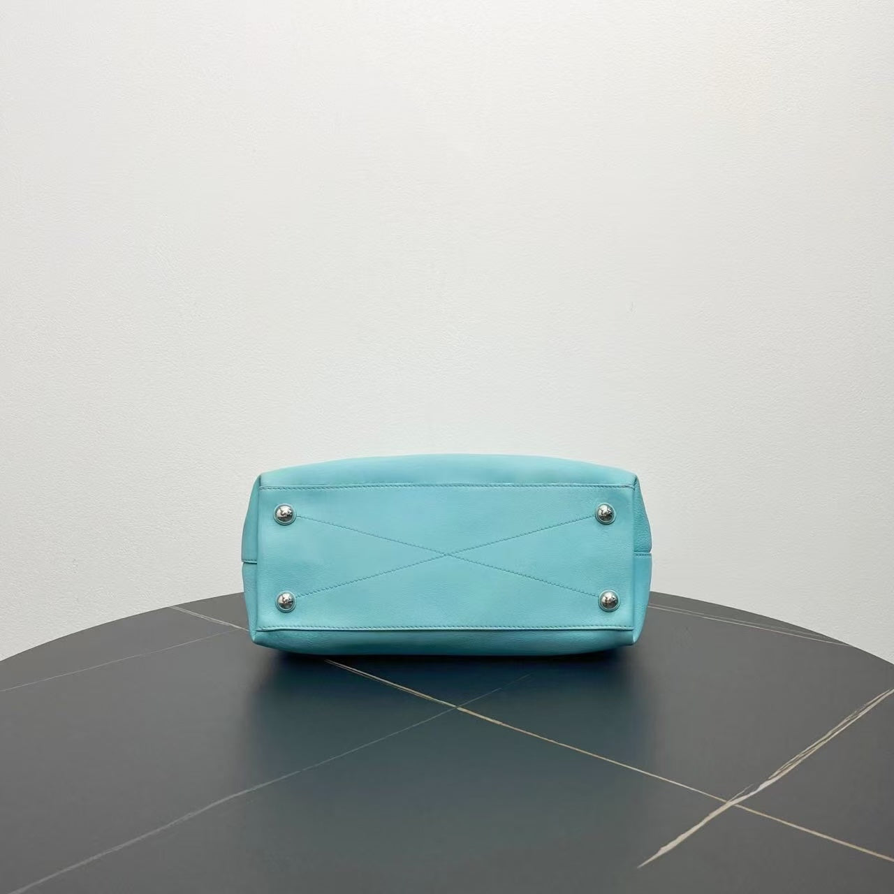 Louis Vuitton Turenne MM Blue Leather Tote Bag
