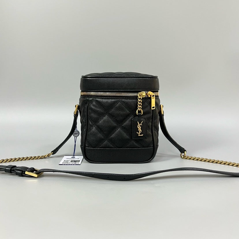 Preloved YSL Van Case black 17*15*9cm XJ10897