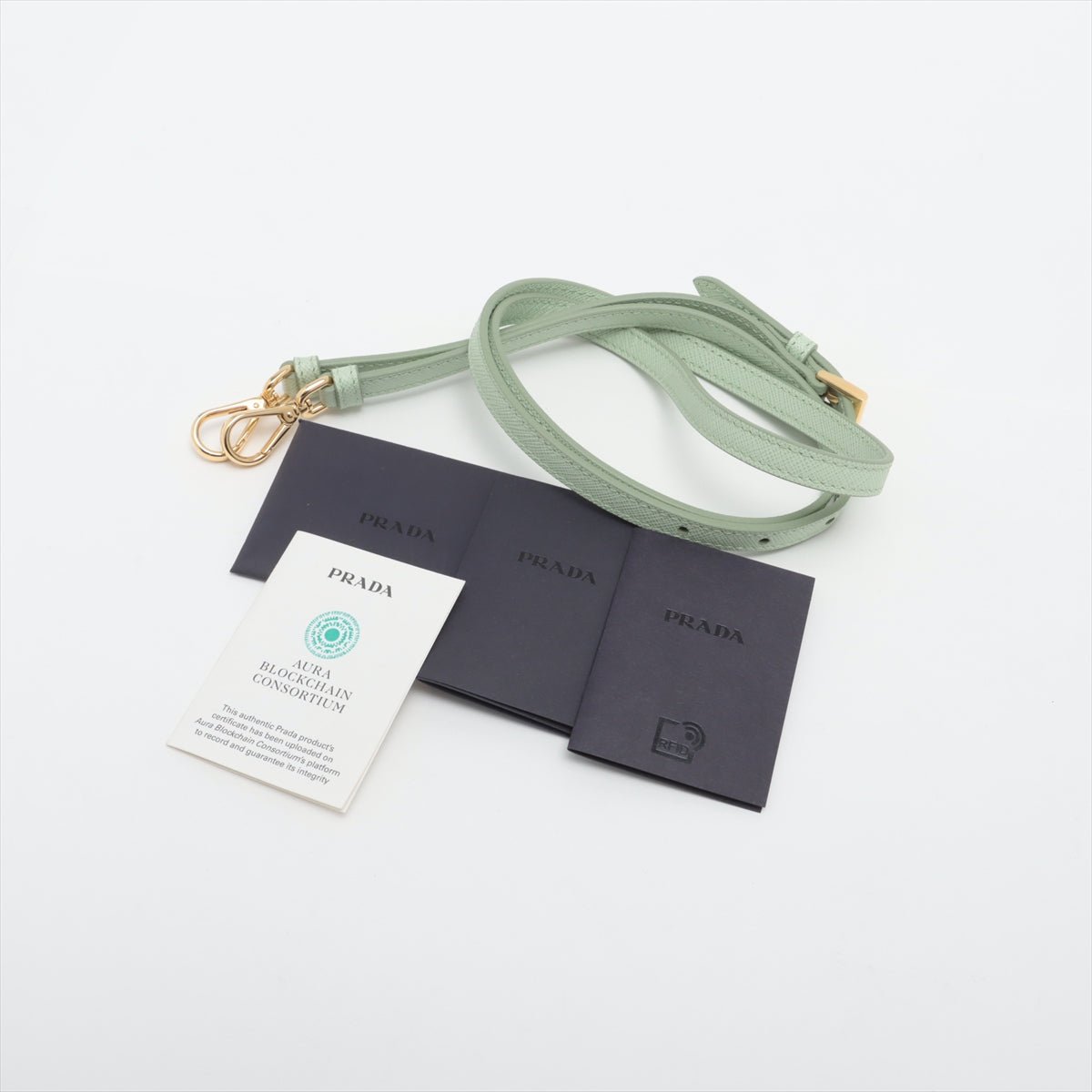 Galleria Small Saffiano Leather Ombré Light Green 2-Way Bag