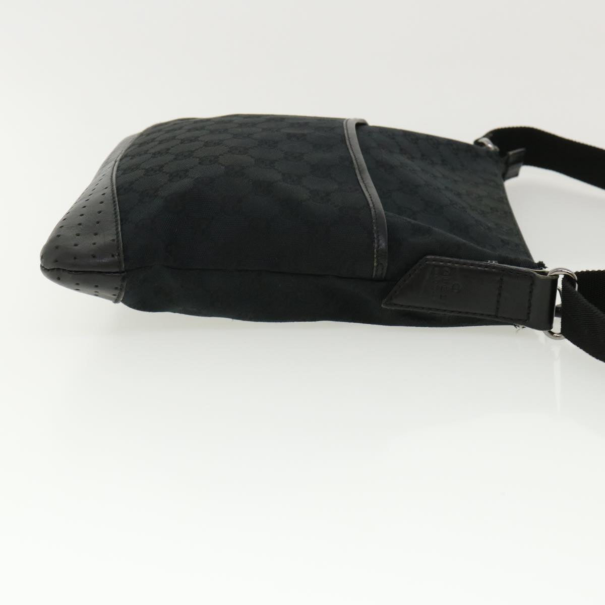 GUCCI GG Canvas Shoulder Bag Black 145857001013 tb425