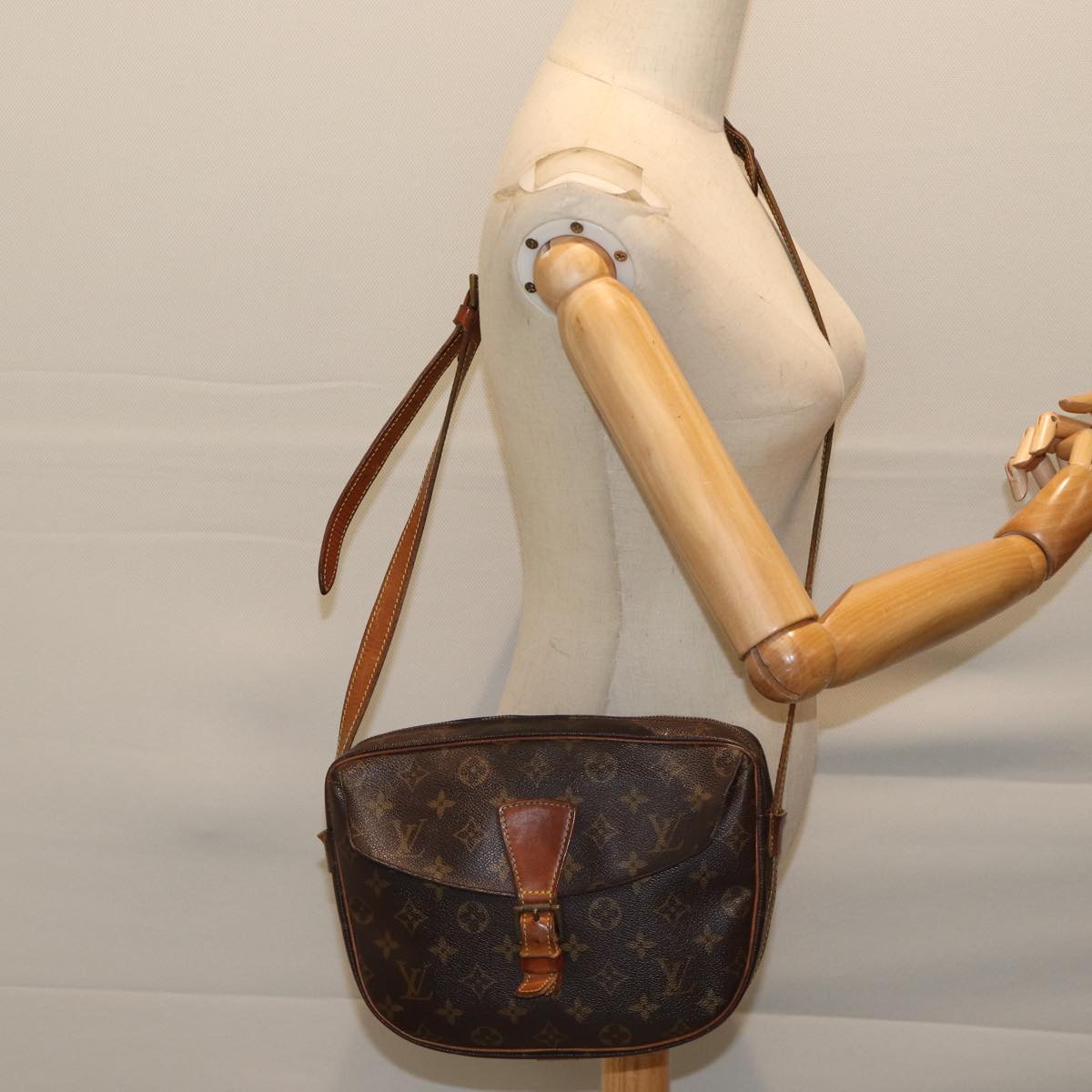 LOUIS VUITTON Monogram Jeune Fille GM Shoulder Bag M51225 LV th4812