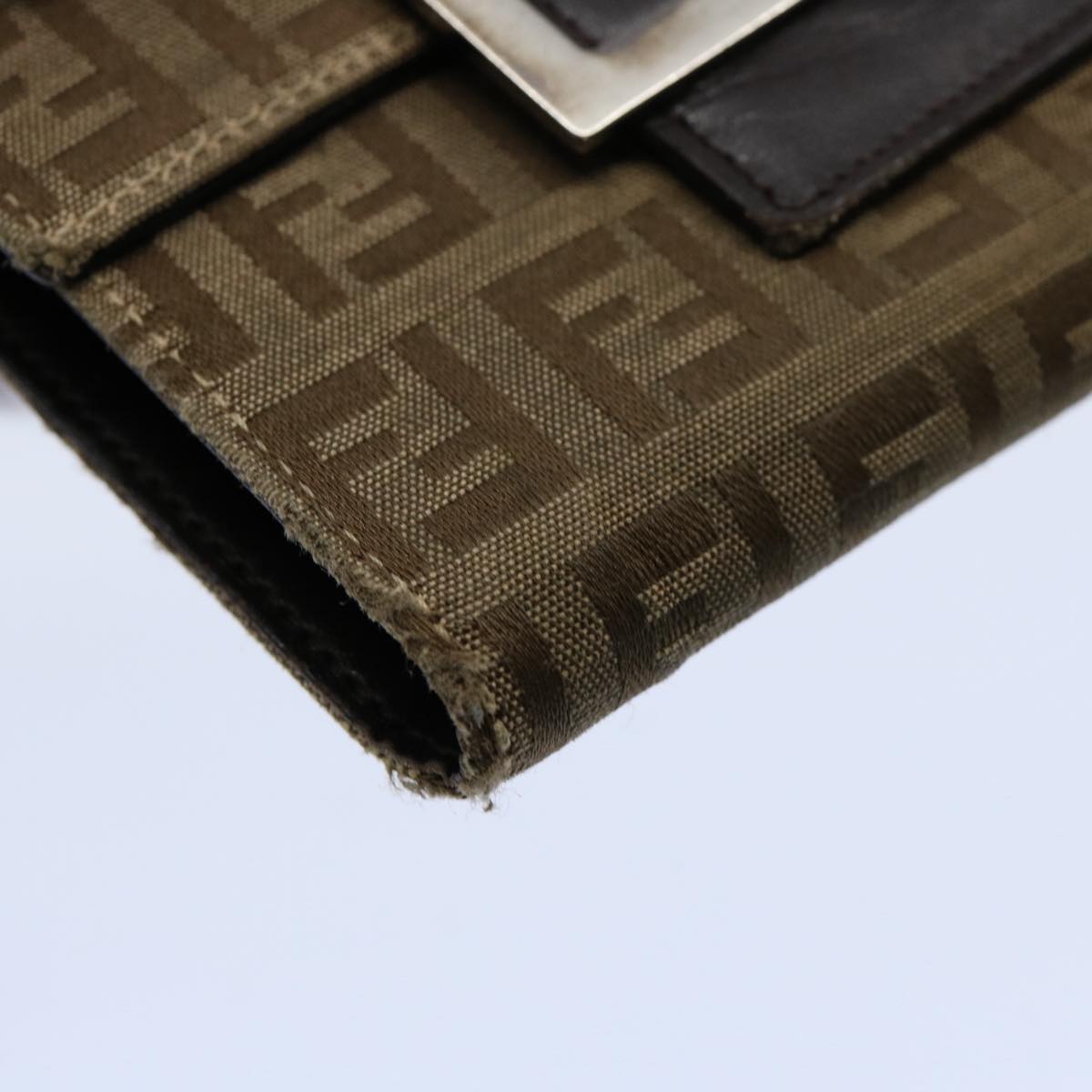 FENDI Zucchino Canvas Zucca Canvas Wallet 2Set Black Brown ti1399