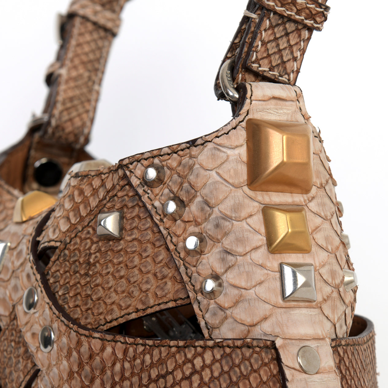 Snakeskin Cut Out Mini Bag