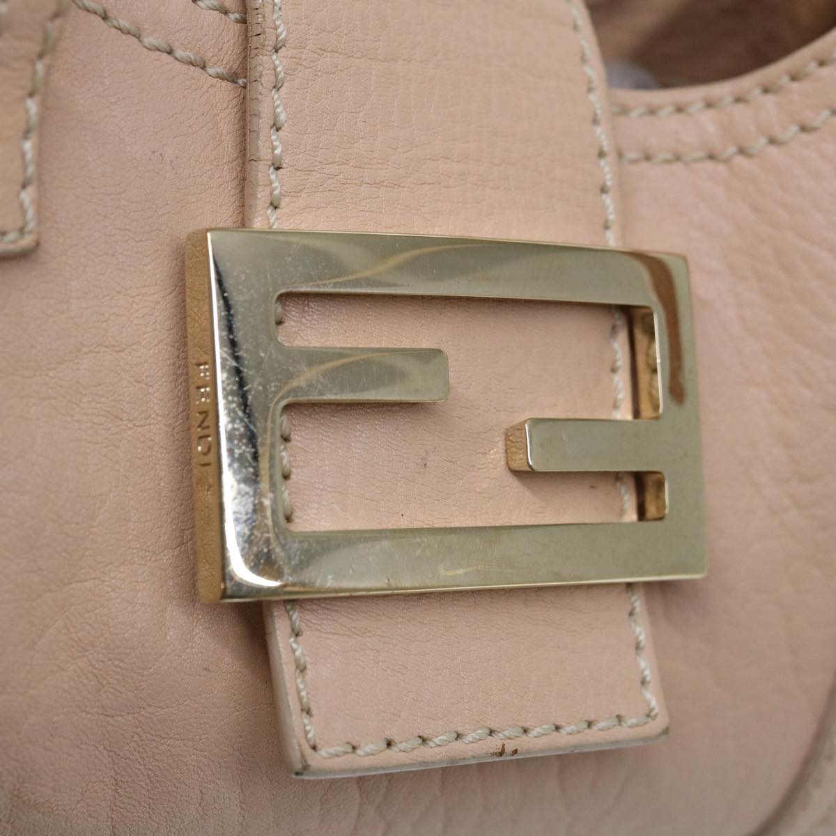 FENDI Hand Bag Leather Pink yk10711