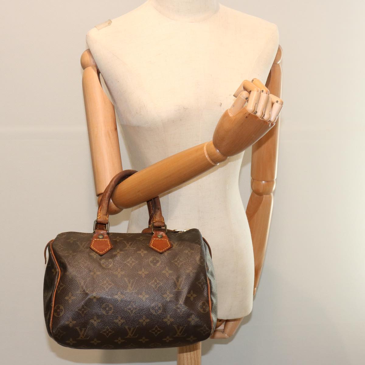 LOUIS VUITTON Monogram Speedy 25 Hand Bag M41528 LV yk11716