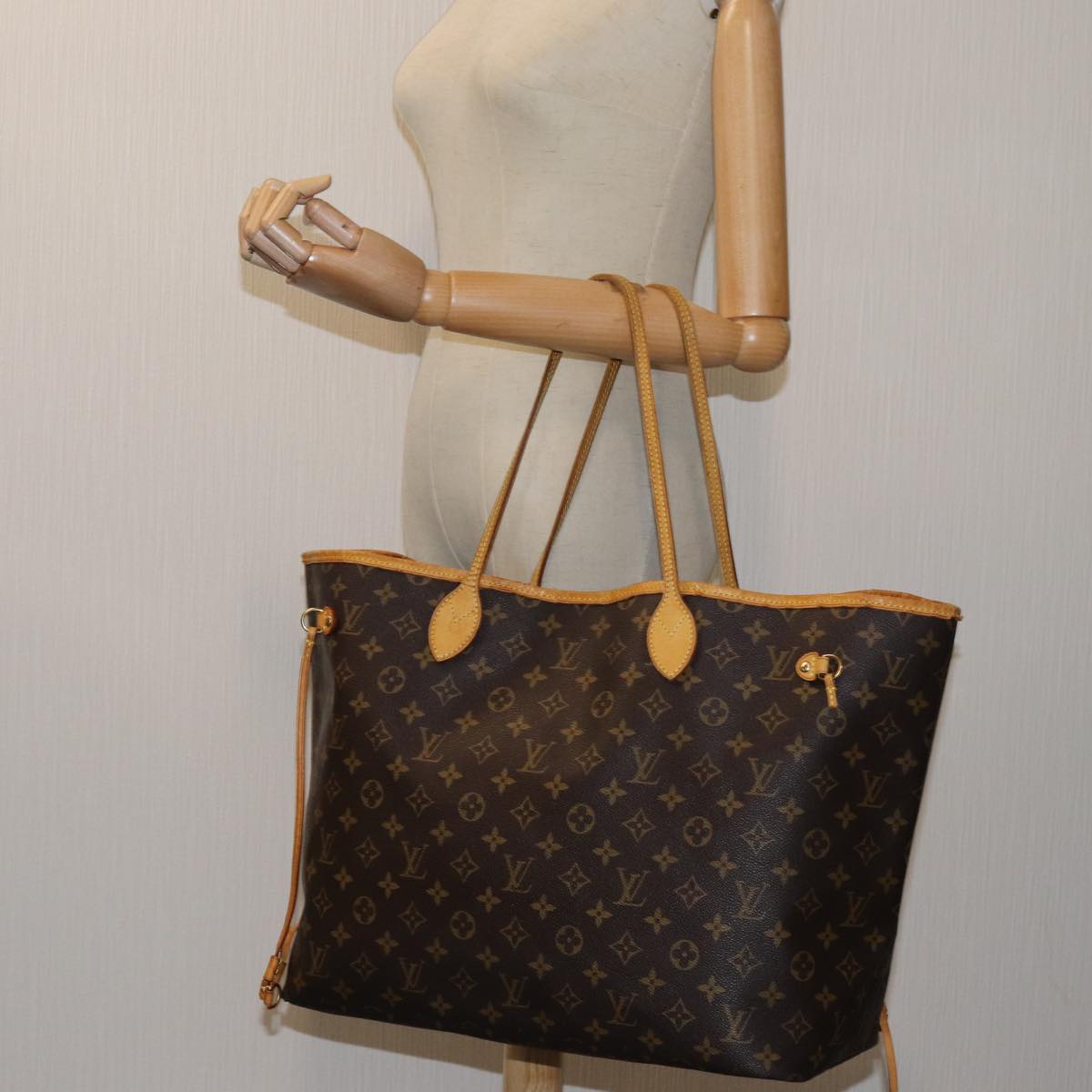 LOUIS VUITTON Monogram Neverfull GM Tote Bag M40157 LV yk11743