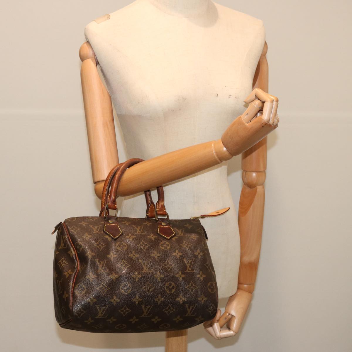 LOUIS VUITTON Monogram Speedy 25 Hand Bag M41528 LV yk11805