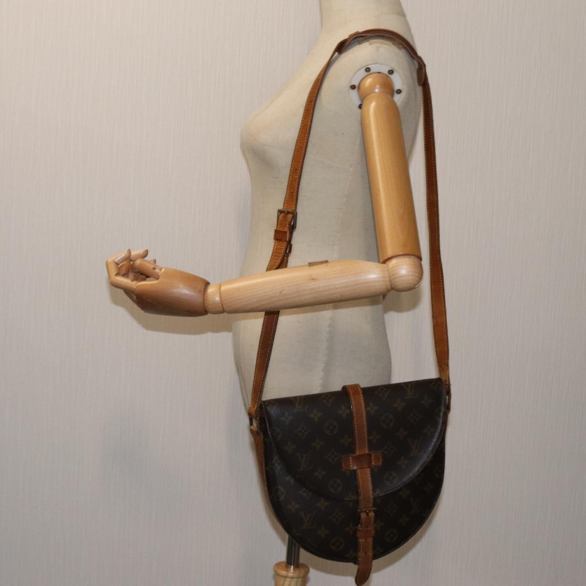 LOUIS VUITTON Monogram Chantilly GM Shoulder Bag M51232 LV yk11906
