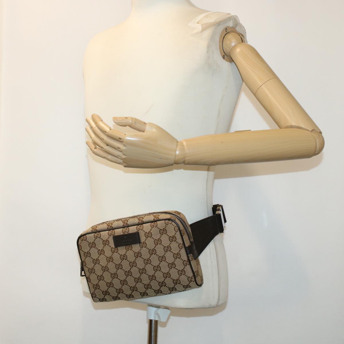 GUCCI GG Canvas Body Bag Outlet Beige 449174 yk7227