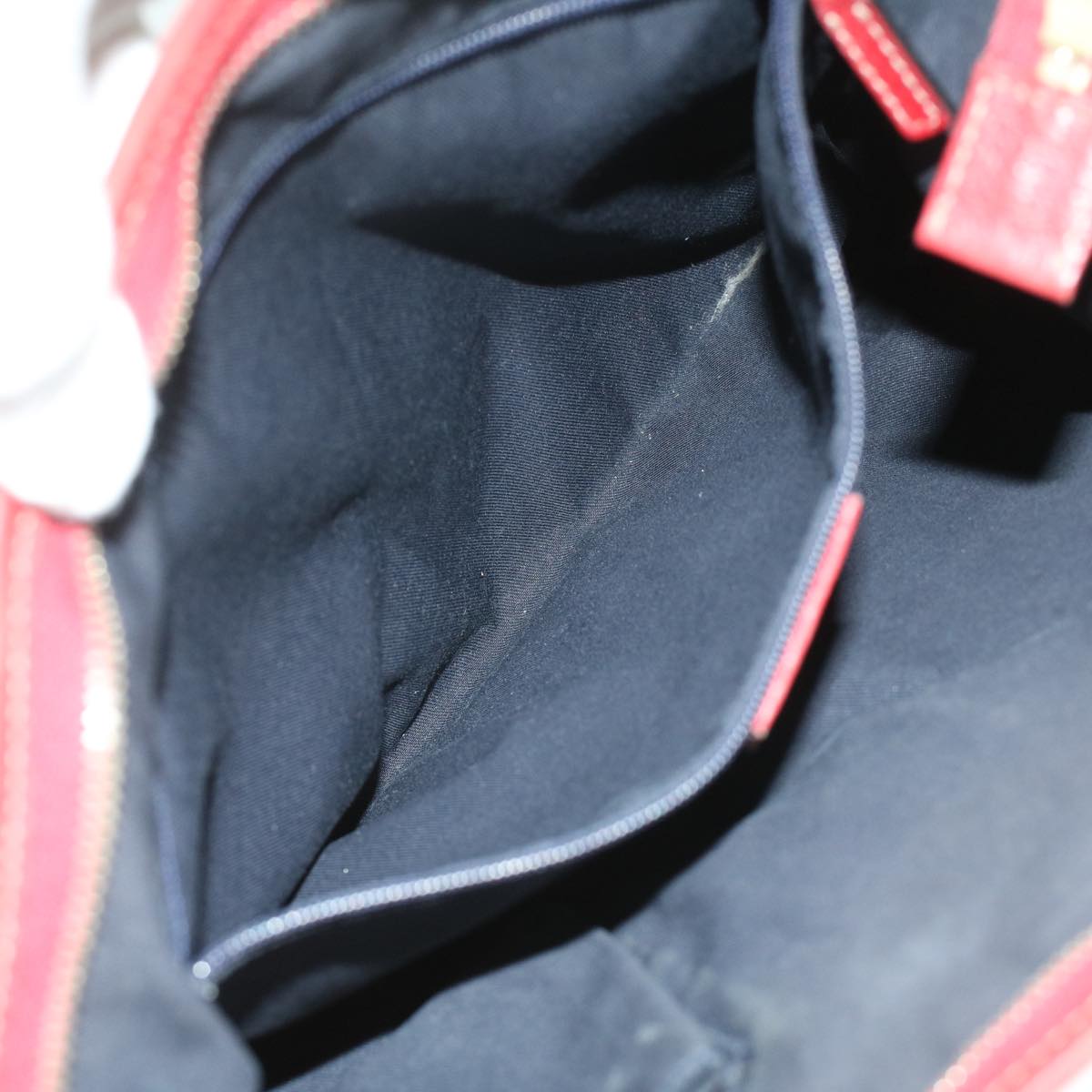 GUCCI GG Canvas Shoulder Tote Bag PVC Leather 2Set White Navy Red yt962