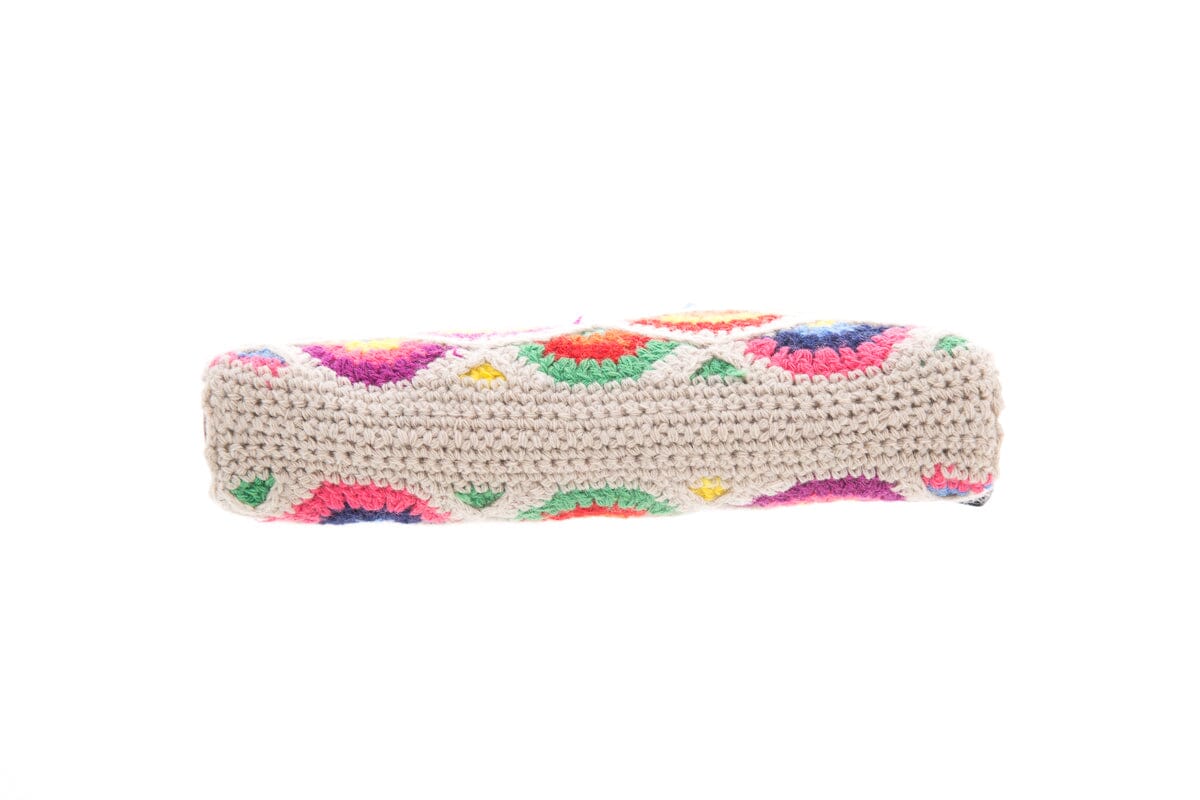 Chloe Multi Crochet & Leather Pouch