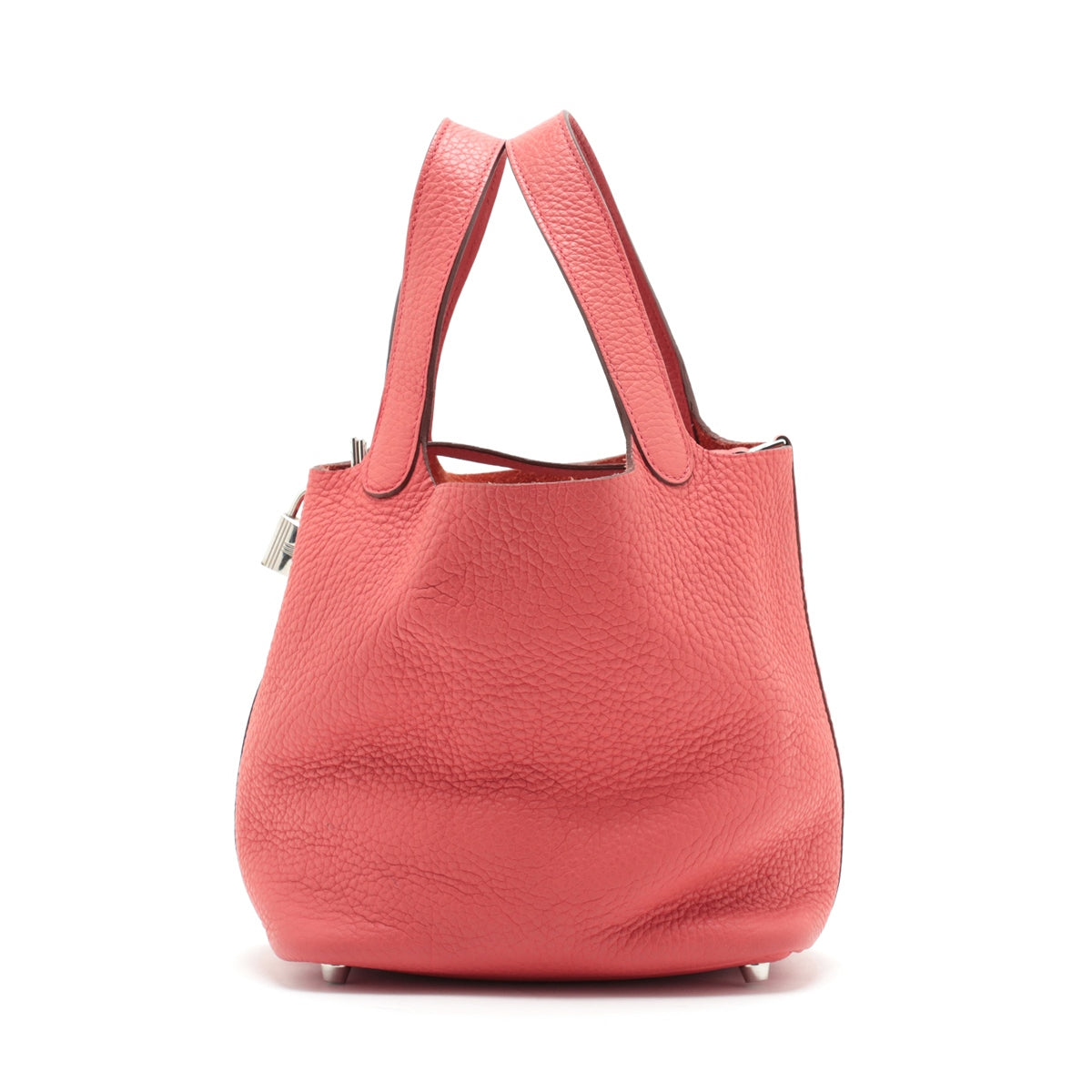 Hermes Picotin Lock PM  Clemence Red Silver G  O2011 Open-key