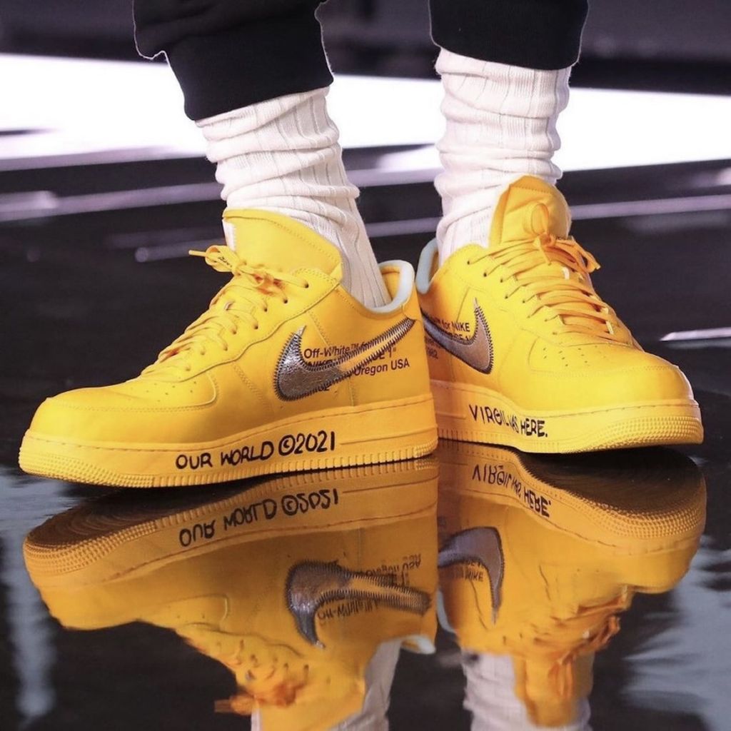 GLM - OW x AF1 Gold and Silver