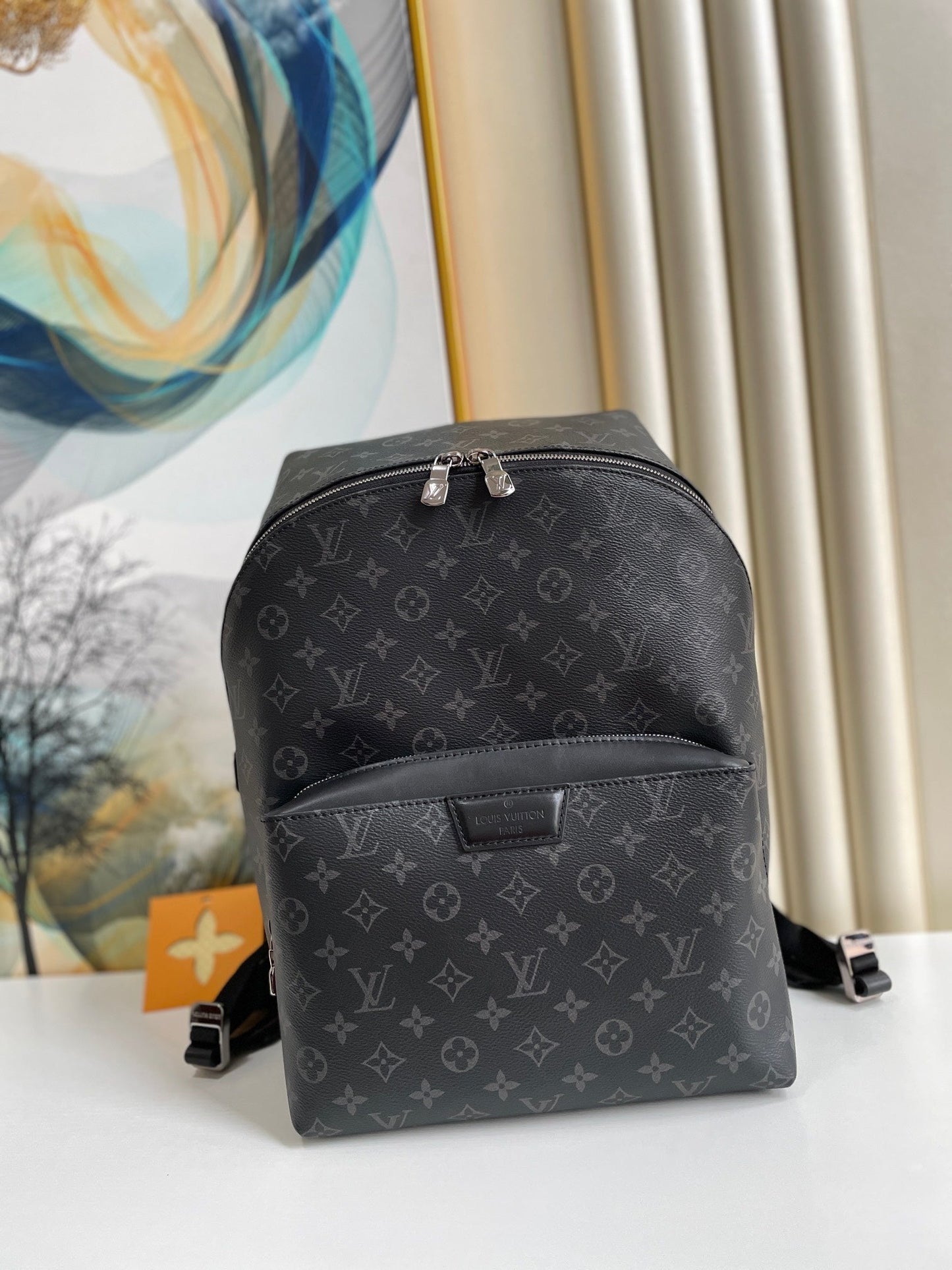 LV GLAMIscovery Backpack PM Monogram Eclipse Canvas For Men, Bags 40cm LV M43186