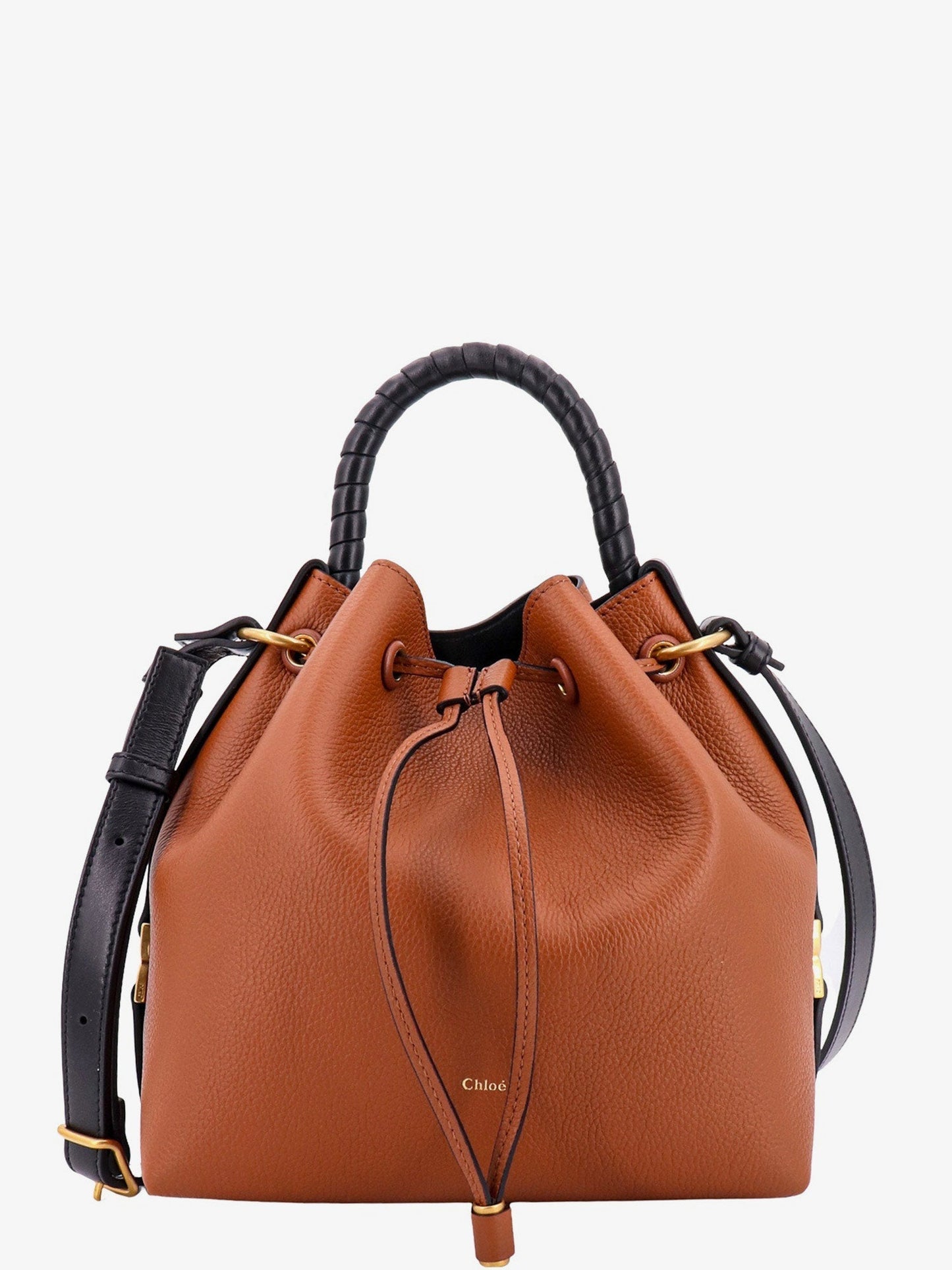 Chloe' Woman Chloe' Woman Brown Bucket Bags