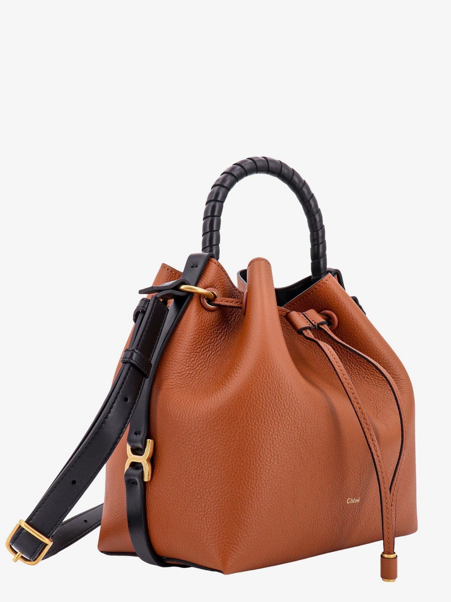 Chloe' Woman Chloe' Woman Brown Bucket Bags
