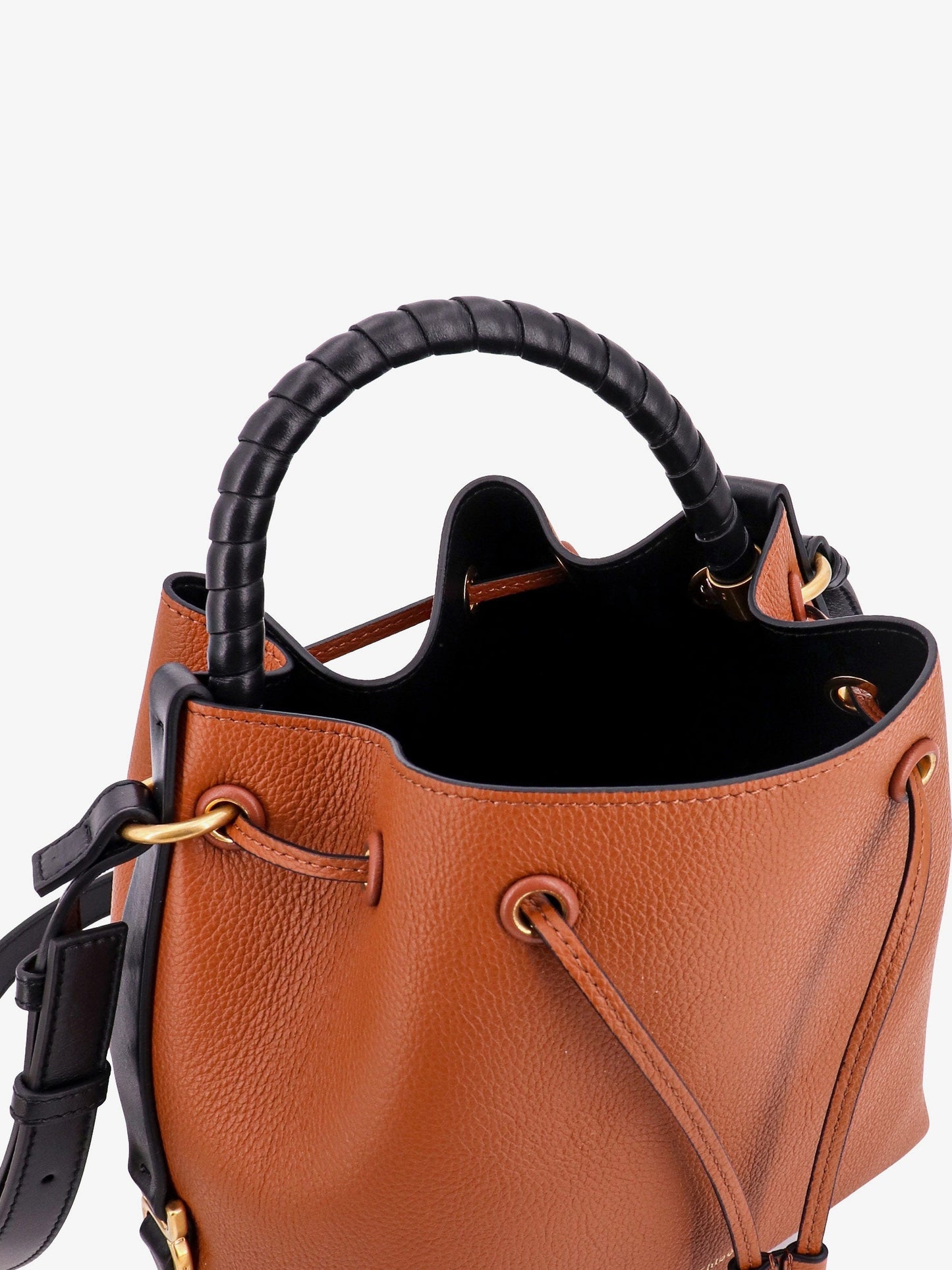Chloe' Woman Chloe' Woman Brown Bucket Bags