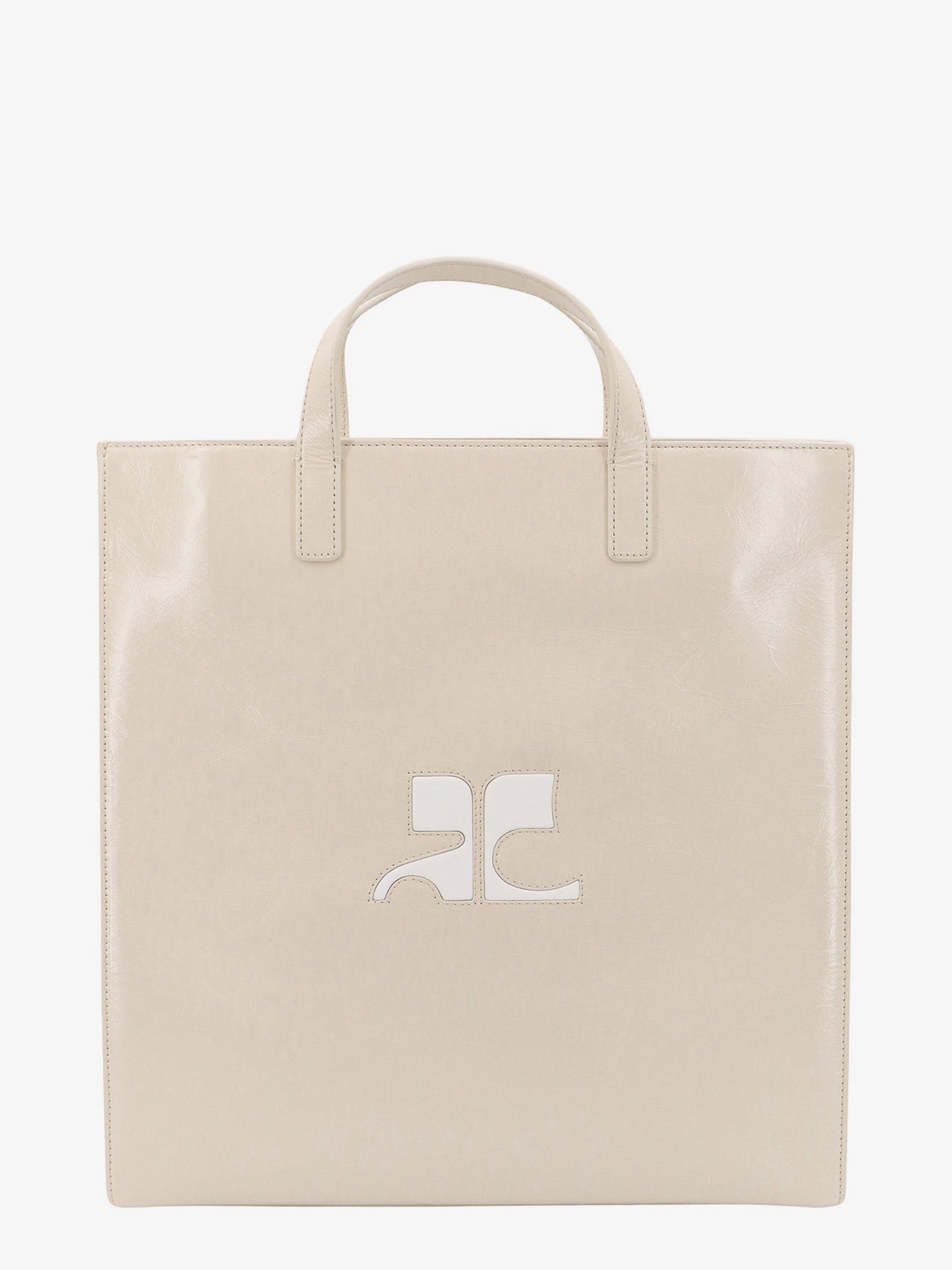 Courreges Woman Courreges Woman Beige Handbags