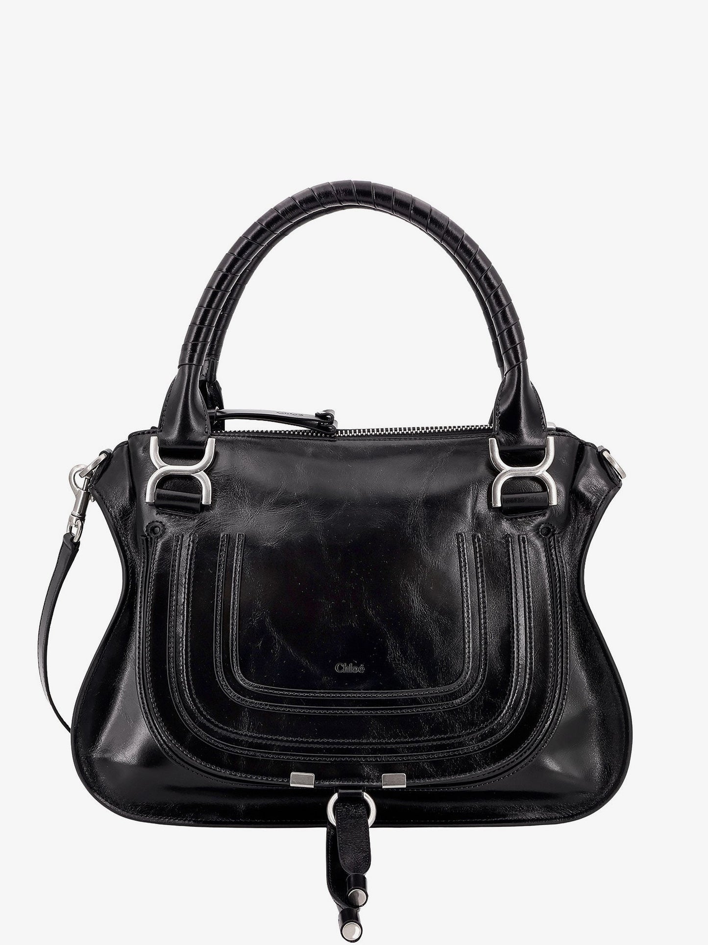 Chloe' Woman Chloe' Woman Black Shoulder Bags