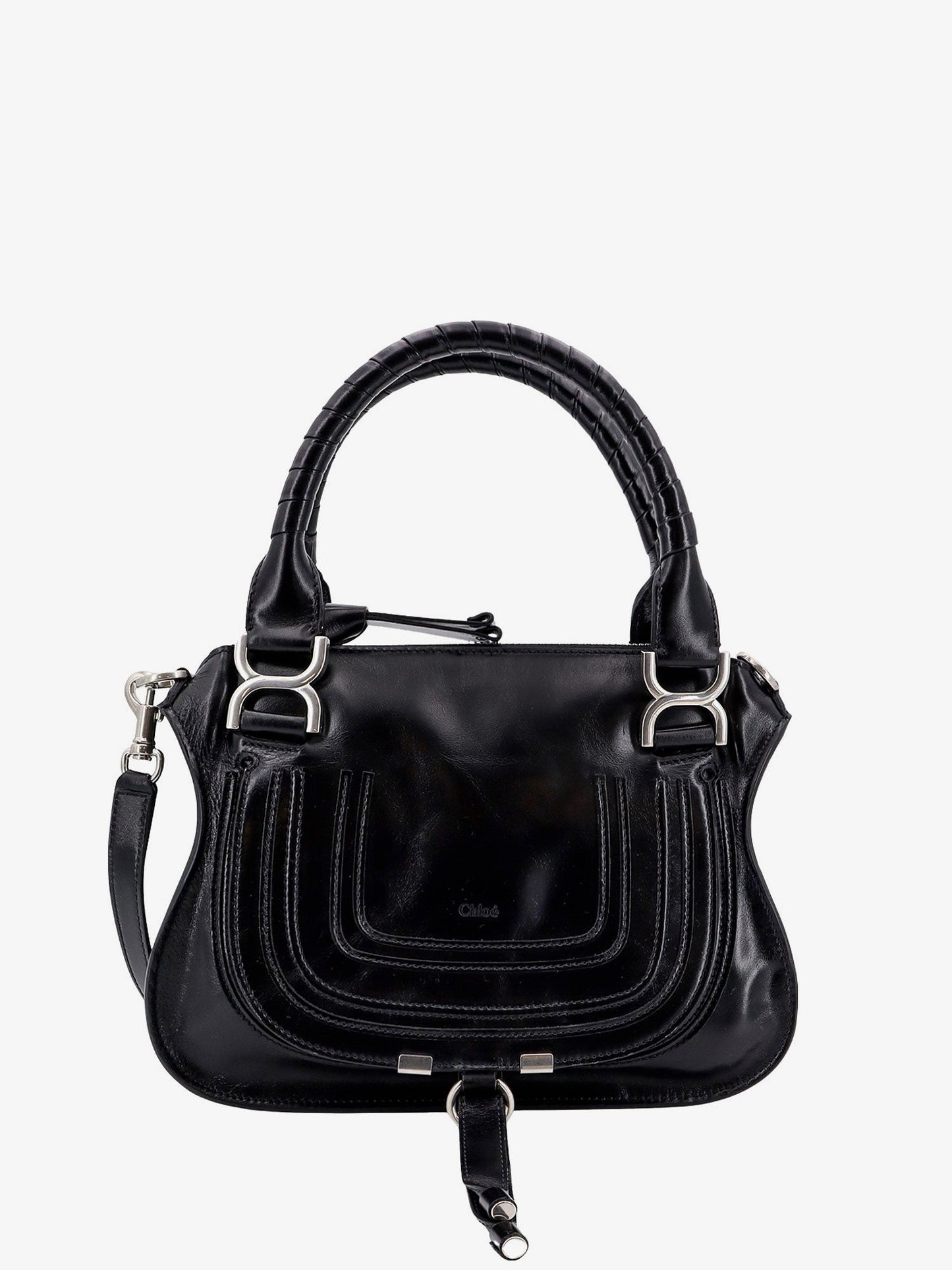 Chloe' Woman Chloe' Woman Black Shoulder Bags