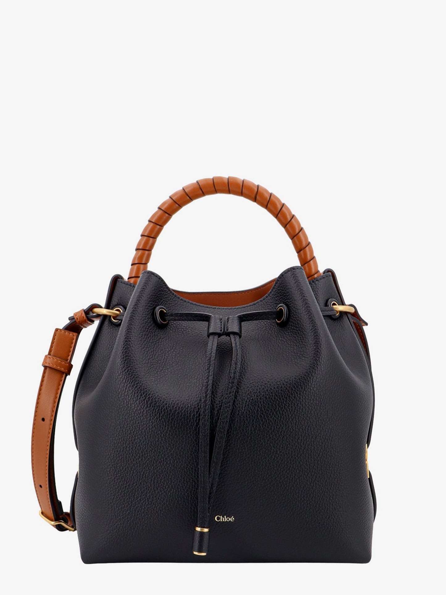 Chloe' Woman Chloe' Woman Brown Bucket Bags