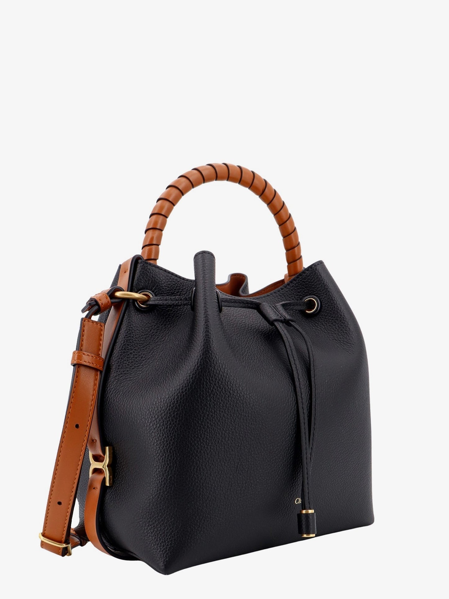 Chloe' Woman Chloe' Woman Brown Bucket Bags