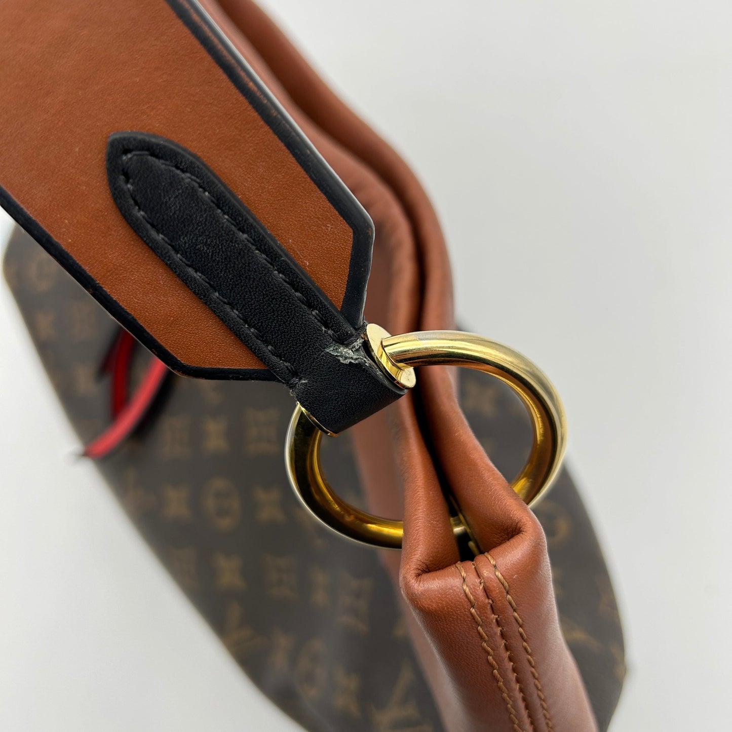 Louis Vuitton Tuileries Hobo Brown Monogram Canvas Shoulder Bag