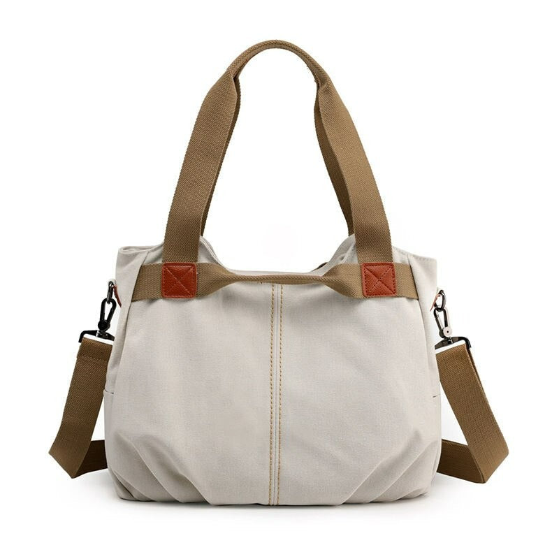 Solid Color Large Capacity Ladies Messenger Bag