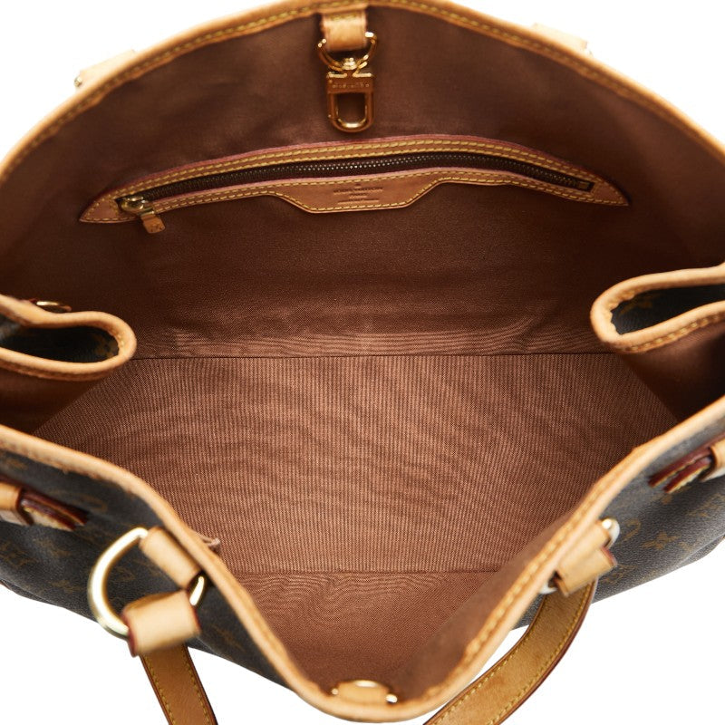Louis Vuitton Monogram Battalion Horizontal Tote Handbag M51154 Brown PVC Leather  Louis Vuitton