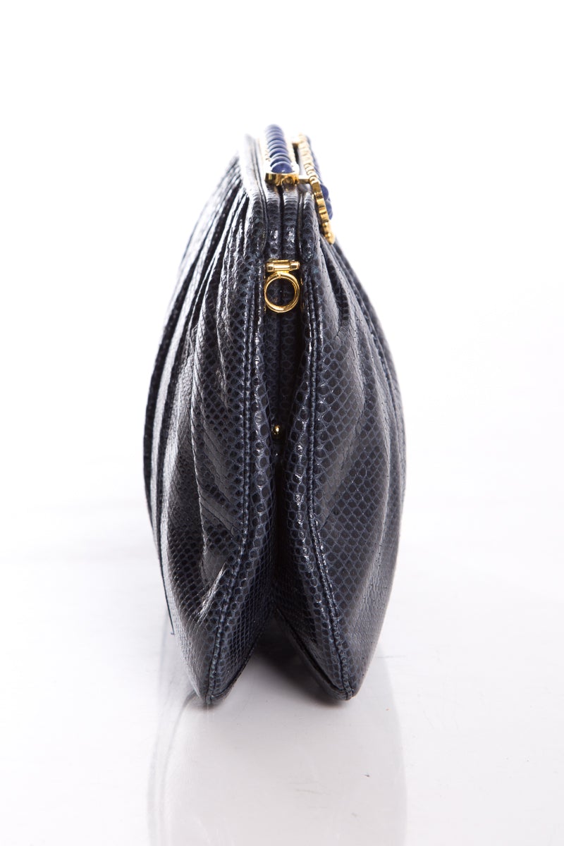 Judith Leiber Navy Evening Bag