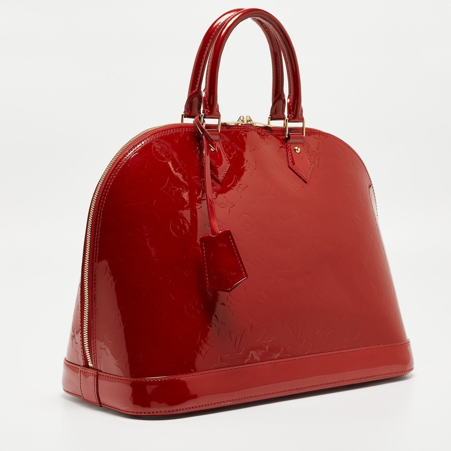 Louis Vuitton Pomme D Amour Monogram Vernis Alma Gm Bag