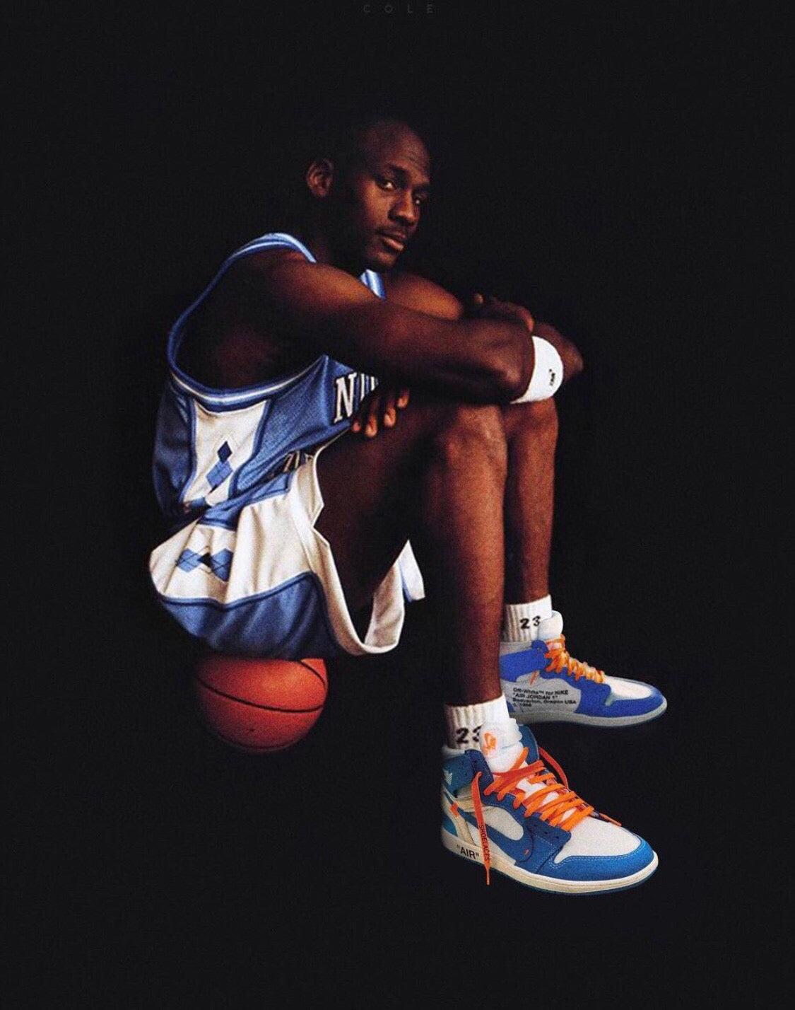 GLM - OW x AJ1 High North Carolina Blue