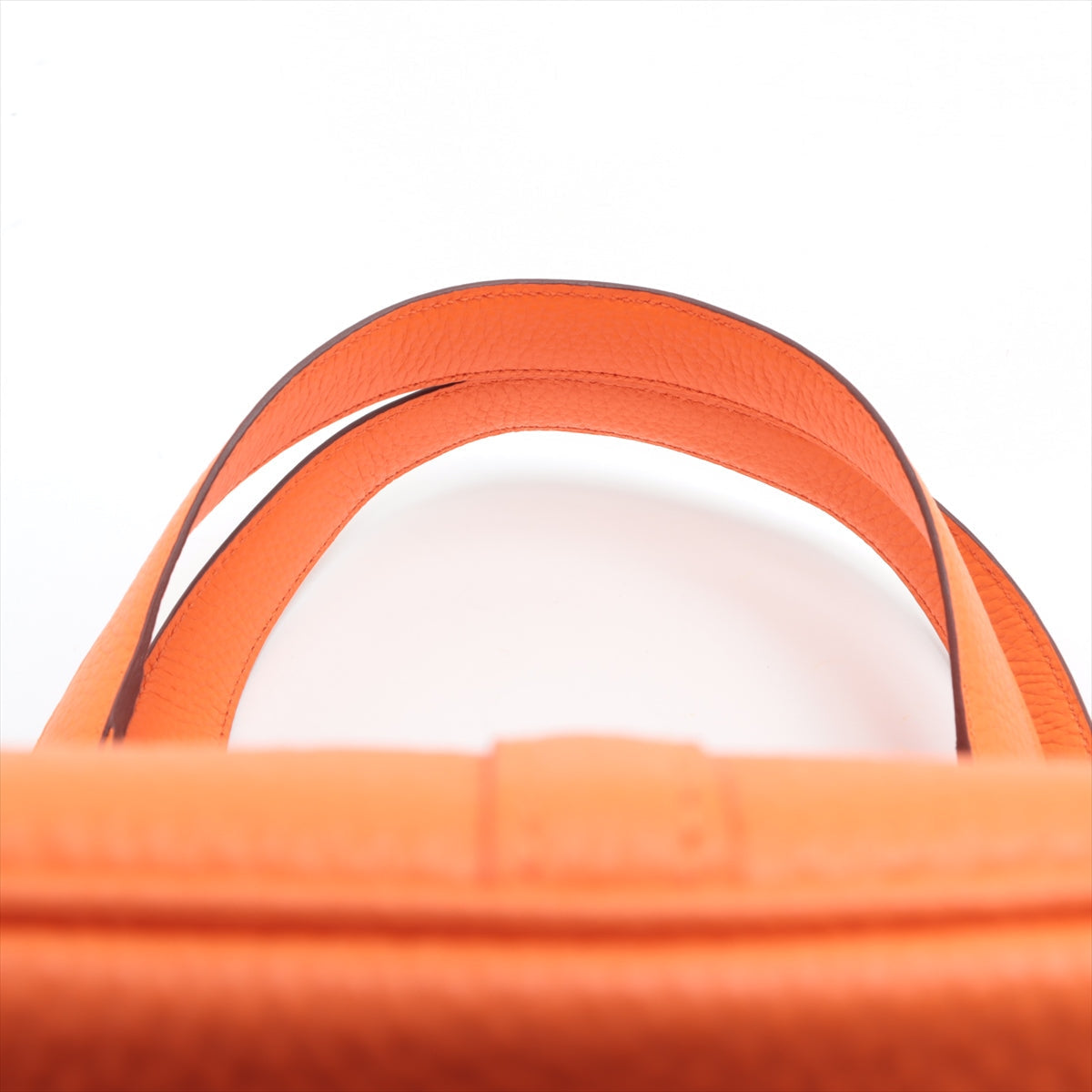 Hermes Picotin Lock MM clÃƒÆ’Ã‚Â©mence Orange Mini Silver G  W2024