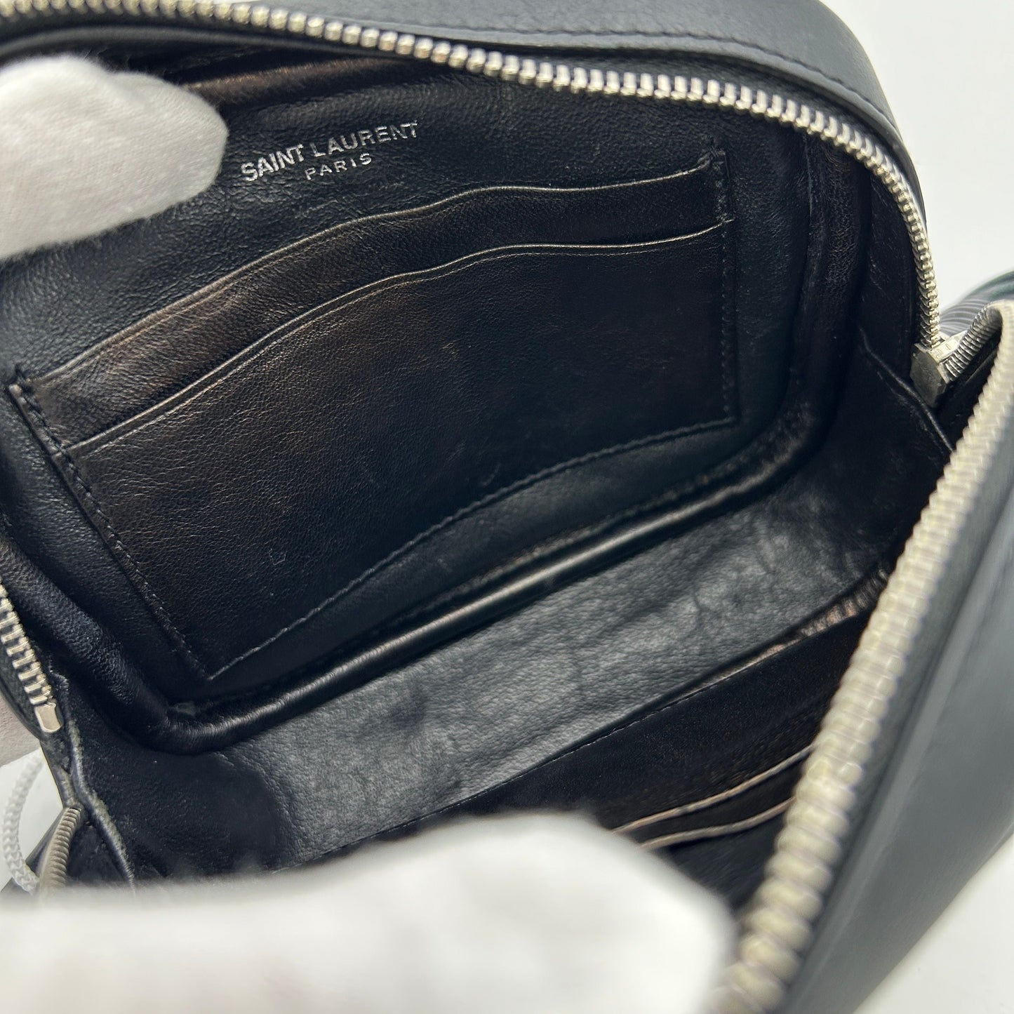 Saint Laurent Love Patch Mini Blogger Bag LA15932