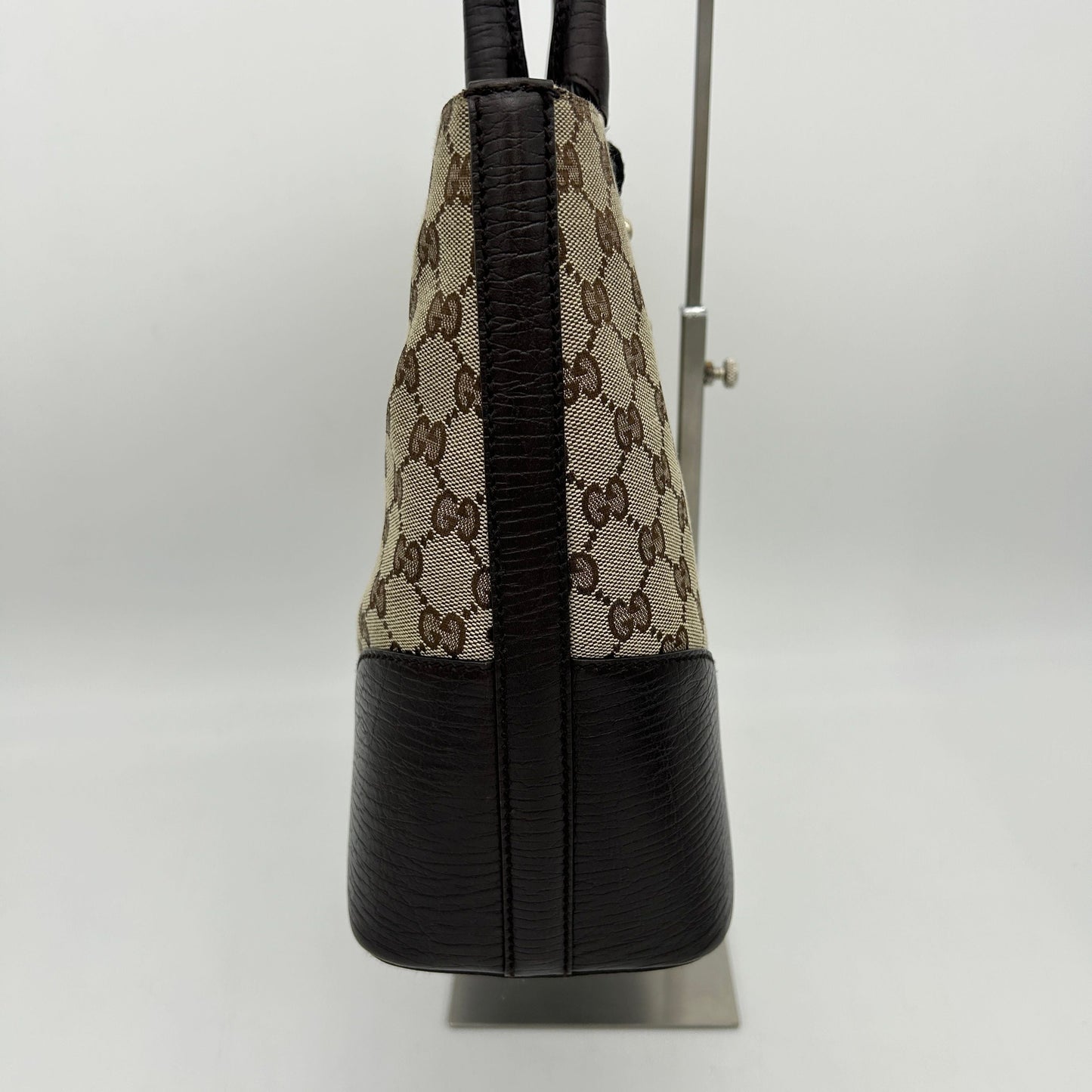 Gucci GG Canvas Horsebit Web Tote - Brown Shoulder Bags, Handbags WD271720